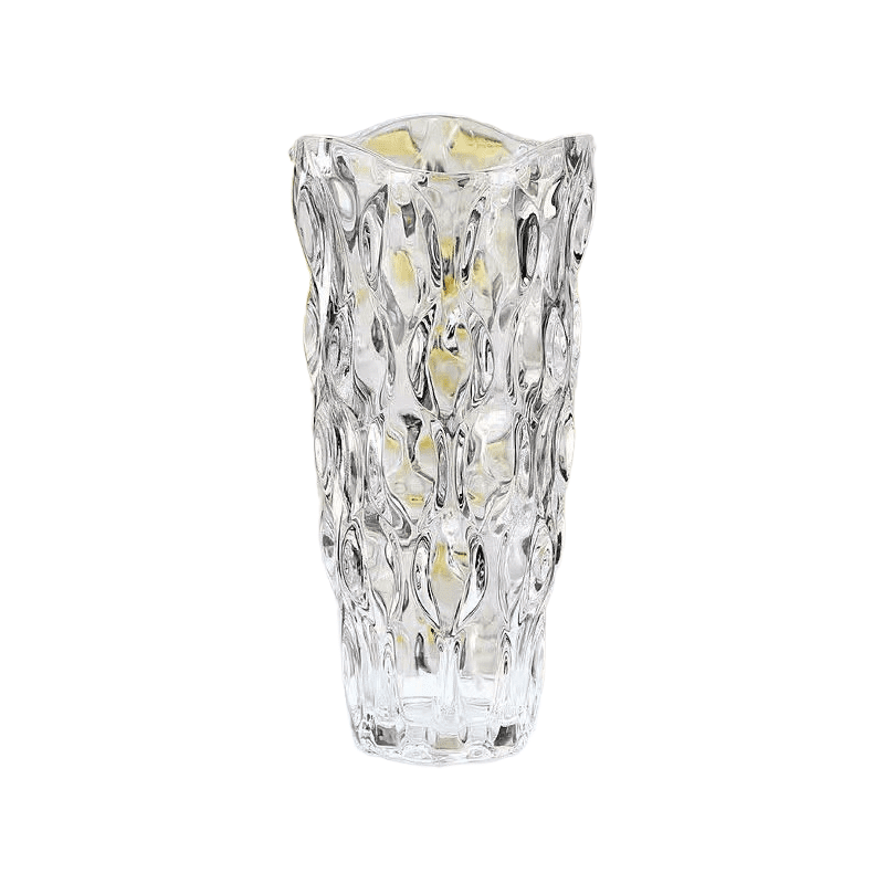 Longan Clear Crystal Glass Decorative Vase