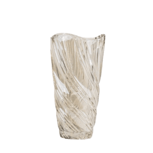 Champagne Crystal Glass Decorative Vase