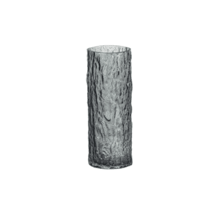 Thickened Rock Texture Gray Glacier Glass Vase