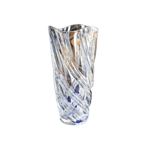 Aurora Iridescent Crystal Glass Vase